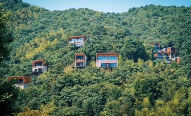 紧接着，卢北京又选用了一些酒店经典案例，证明了大自然对于设计的重要性。
墙体皆采用完全通透的玻璃材质，让住客无时无刻不身处在自然界。
