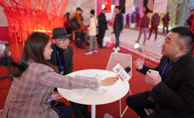 上海国际设计周常州馆设计采访现场