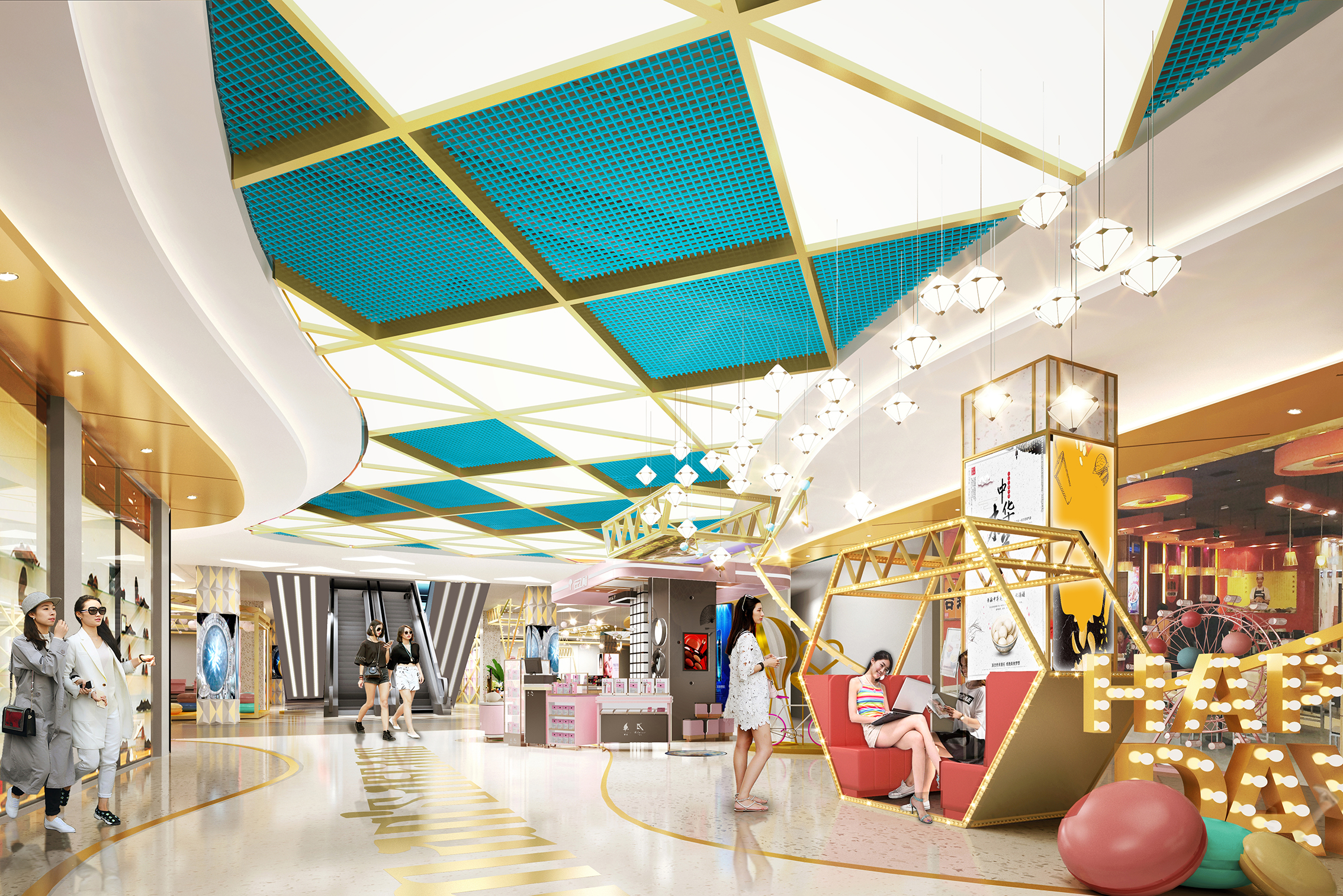 义乌万达广场商业主题街区女装精品